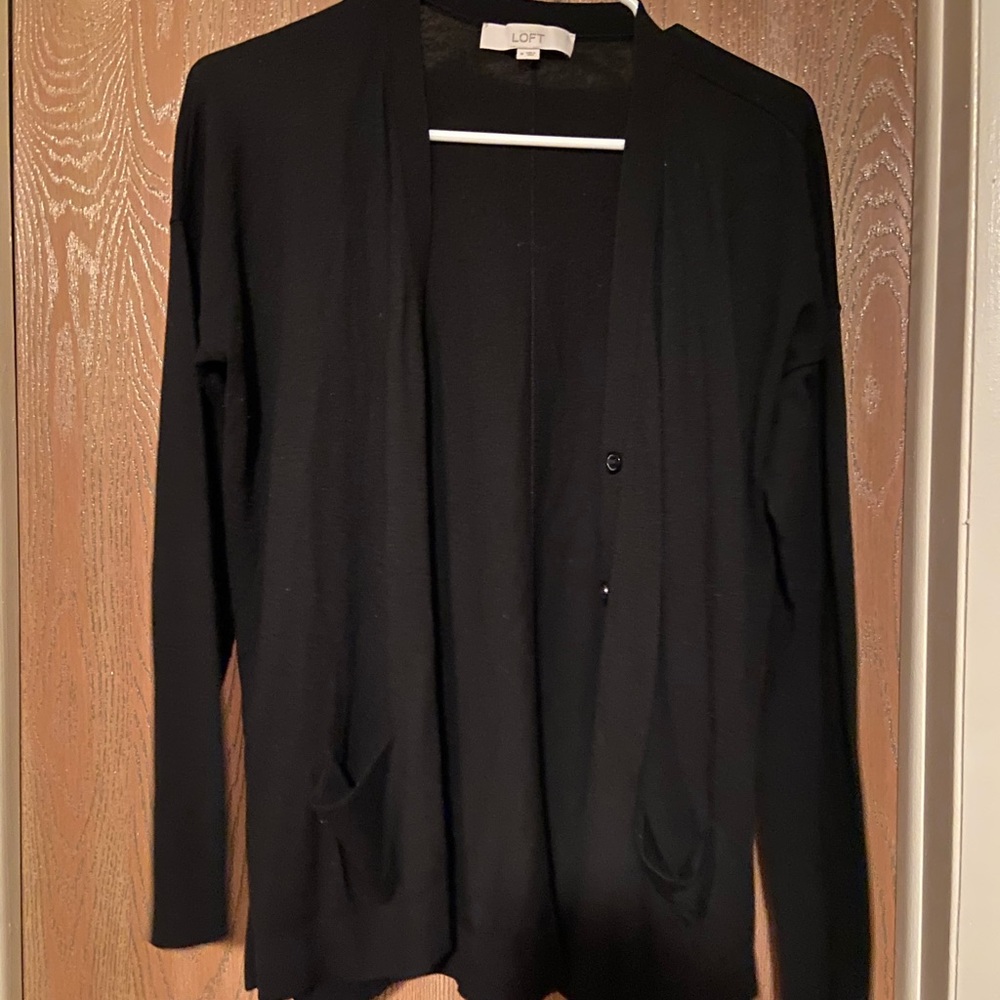 Black button up cardigan